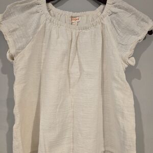 Cat & Jack Cream Textured Blouse